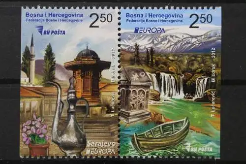 Bosnien-Herzegowina, MiNr. 589-590 Paar aus MH, postfrisch - 203406