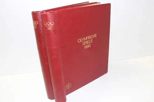 KABE, 2 rote Klemmbinder mit Aufdruck "Olympische Spiele 1988" - 901851