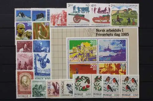 Norwegen, MiNr. 918-939 Jahrgang 1985, postfrisch - 205517