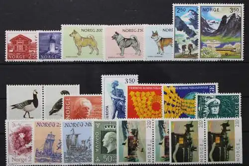 Norwegen, MiNr. 876-895 Jahrgang 1983, postfrisch - 205519