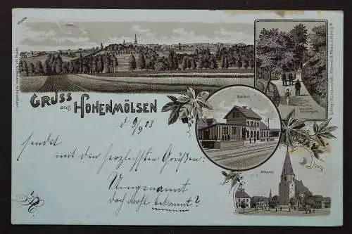 Hohenmölsen, Ortsansicht, Bahnhof, Altmarkt, Kaiserpark - 422671