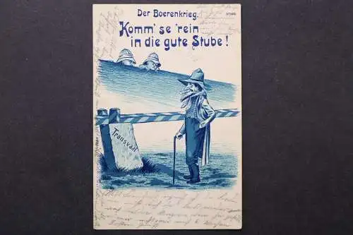 Der Boerenkrieg. Komm´so ´rein in die gute Stube, Scherzkarte - 422721