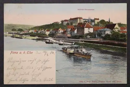 Pirna an der Elbe, Schloss, Schifffahrt - 422672