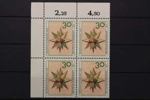 Deutschland, MiNr. 790 Viererblock Ecke links oben, postfrisch - 204941