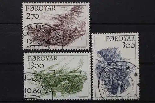 Färöer, MiNr. 142-144, gestempelt - 205555