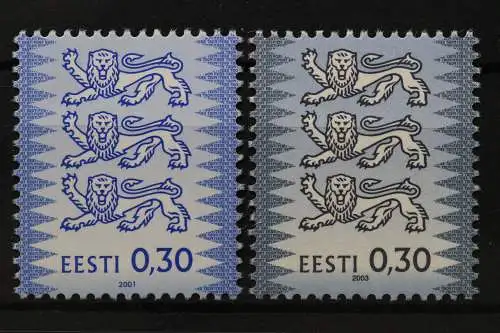 Estland, MiNr. 357 II + III, postfrisch - 205583