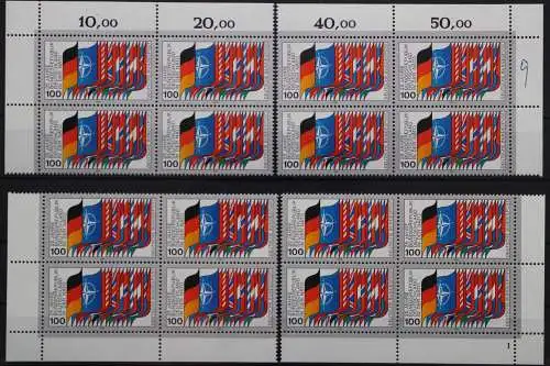 Deutschland (BRD), MiNr. 1034 Viererblock alle 4 Ecken FN 1, postfrisch - 207548