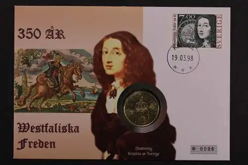 Schweden, Westfaliska Freden, 1998, Numisbrief - 207435