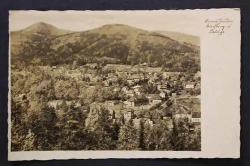 Jonsdorf, Zittauer Gebirge, Ortsansicht mit dem Buchberg und Lausche - 422960