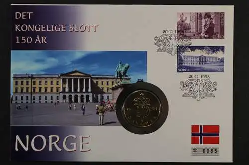 Norwegen, Kongelige Slott, 1998, Numisbrief - 207434