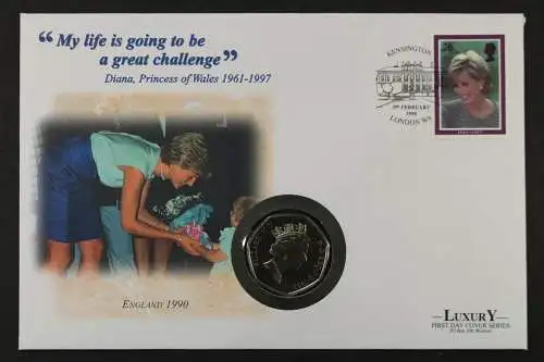 Großbritannien, Diana challenge, England, Numisbrief - 207387