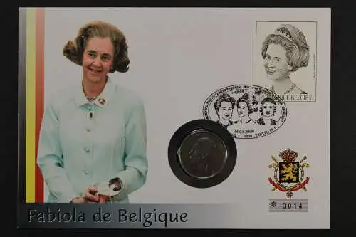 Belgien, Fabiola, 2000, Numisbrief - 207397