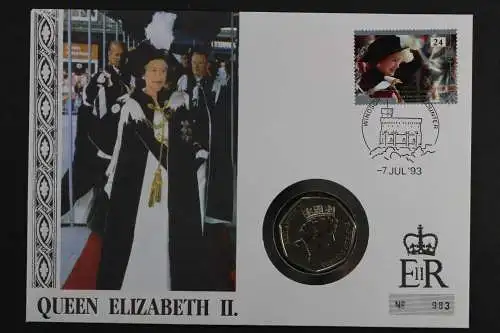 Großbritannien, Königin Elizabeth II., 1993, Numisbrief - 207482