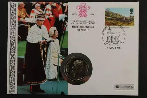 Großbritannien, The Prince of Wales, 1994, Numisbrief - 207474