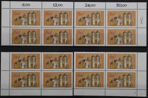 Deutschland (BRD), MiNr. 1035 Viererblock alle 4 Ecken FN 1, postfrisch - 207547