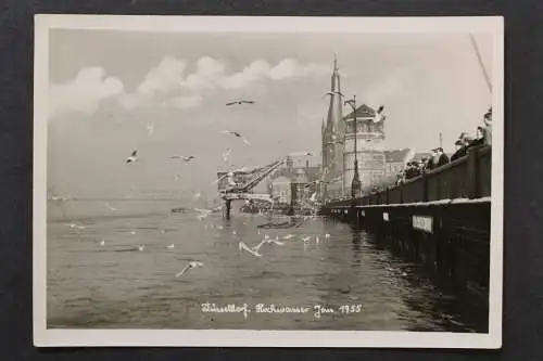 Düsseldorf, Hochwasser Jan. 1955 - 423359