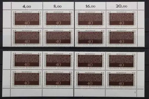 Deutschland (BRD), MiNr. 1105 Viererblock alle 4 Ecken FN 1, postfrisch - 207601