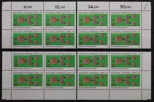 Deutschland (BRD), MiNr. 1020 Viererblock alle 4 Ecken, postfrisch - 207536