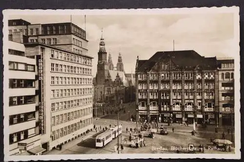 Breslau, Blücherplatz mit Rathaus - 423193