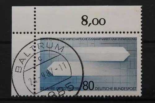 Deutschland (BRD), MiNr. 1294 Ecke links oben, gestempelt - 210587