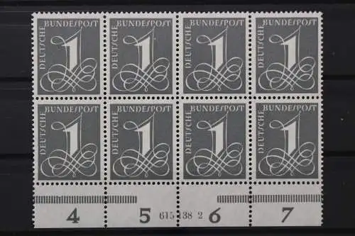 Deutschland, MiNr. 226 y Achterblock U-Rand HAN 615138.2, postfrisch - 210170