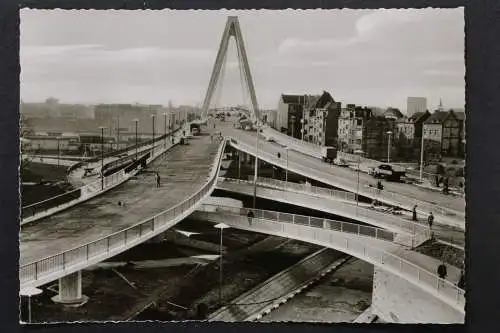 Köln, Severinbrücke, Ab- u. Auffahrten von Köln-Deutz aus gesehen - 423537