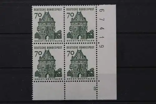 Deutschland, MiNr. 460 Viererblock Ecke rechts unten FN 3, postfrisch - 210199