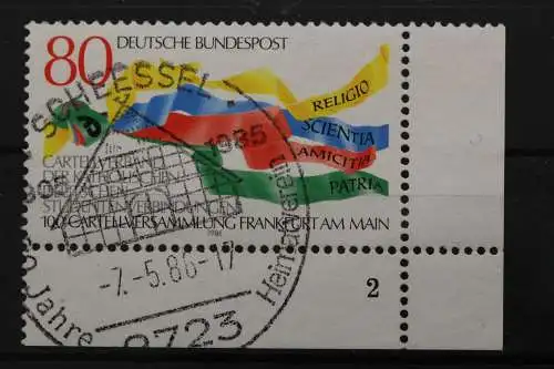 Deutschland (BRD), MiNr. 1283 Ecke rechts unten, FN 2, gestempelt - 210593