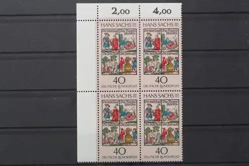 Deutschland (BRD), MiNr. 877 Viererblock Ecke links oben, postfrisch - 210210