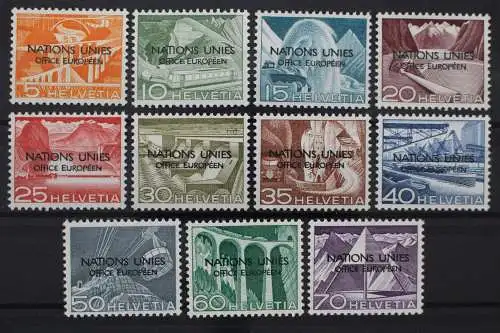 Schweiz ONU/UNO, MiNr. 1-11, postfrisch - 211218