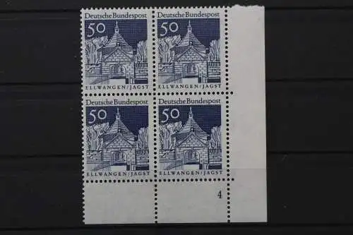 Deutschland, MiNr. 495 Viererblock Ecke rechts unten FN 4, postfrisch - 210194