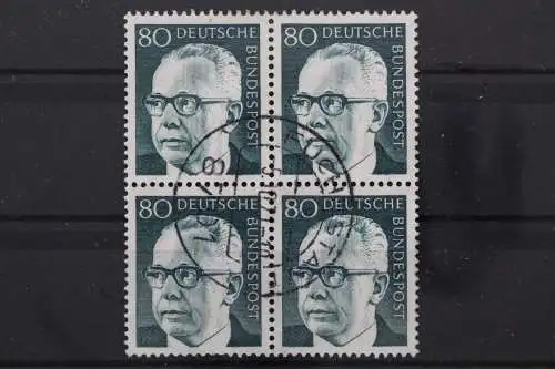 Deutschland (BRD), MiNr. 642 Viererblock, gestempelt - 210701