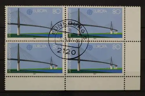 Deutschland (BRD), MiNr. 1321 Viererblock Ecke rechts unten, EST - 211197