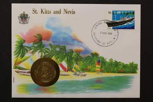 St. Kitts und Nevis, Numisbrief vom 2.11.1990 - 662709