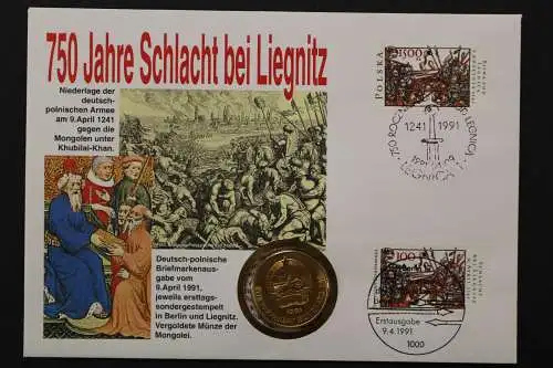 Deutschland, Numisbrief, 750 Jahre Schlacht bei Liegnitz - 662750