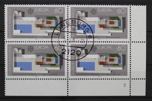 Deutschland (BRD), MiNr. 1322 Viererblock Ecke rechts unten FN 2, EST - 211196