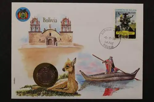 Bolivien, Numisbrief vom 9.5.1988 - 662696