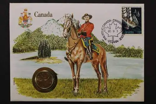 Kanada, Mountie-Reiter, Numisbrief vom 3.5.1985 - 662704