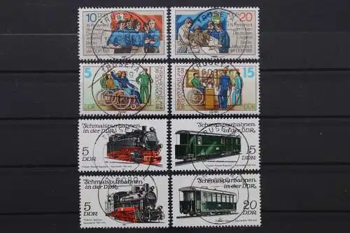 DDR, MiNr. 2609-10, 2621-22 + 2629-32, zentrisch Trusetal, gestempelt - 211729