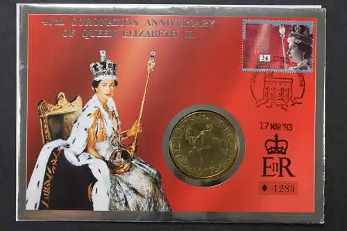 Großbritannien, 40 Jahre Krönung Elisabeth, 17.3.1993, Numisbrief - 662761