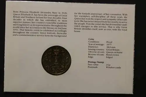 Großbritannien, 40 Jahre Krönung Elisabeth, 17.3.1993, Numisbrief - 662761