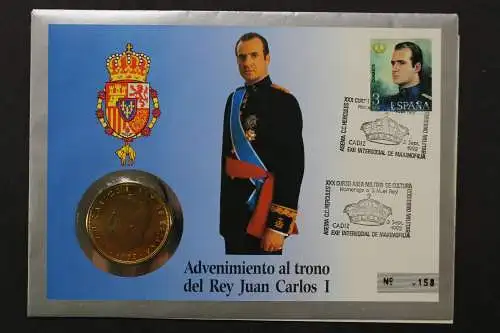 Spanien, Numisbrief, Carlos I., 3.9.1992 - 662671