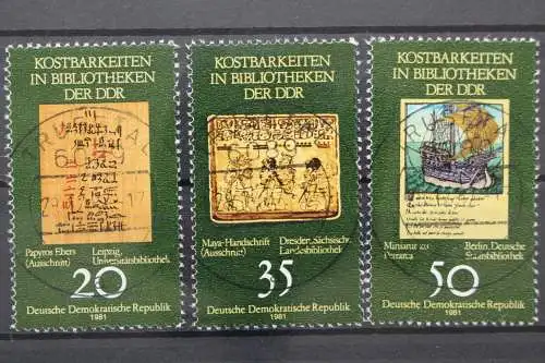 DDR, MiNr. 2636-2638, zentrisch Trusetal, gestempelt - 211732