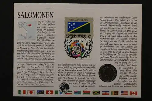 Salomoninseln, Numisbrief vom 25.2.1992 - 662713