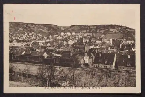 Jena, Blick von der J. Friedrichstrasse, Dampflok - 424031