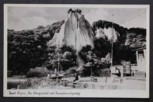 Insel Rügen, der Königsstuhl mit Dampferanlegestelle - 424107