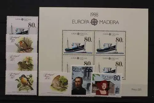 Madeira, MiNr. 118-124, Jahrgang 1988, postfrisch - 212321