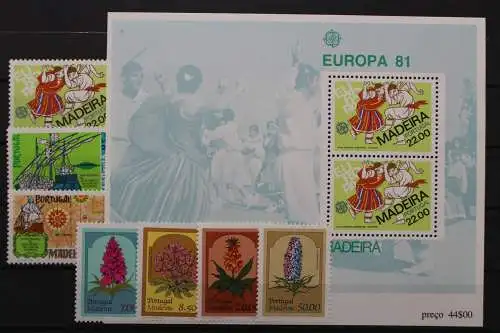 Madeira, MiNr. 70-76, Jahrgang 1981, postfrisch - 212329