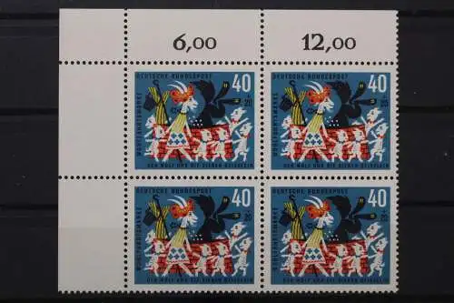 Deutschland (BRD), MiNr. 411 Viererblock Ecke links oben, postfrisch - 212455