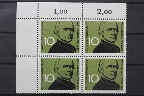 Deutschland (BRD), MiNr. 374 Viererblock Ecke links oben, postfrisch - 212466